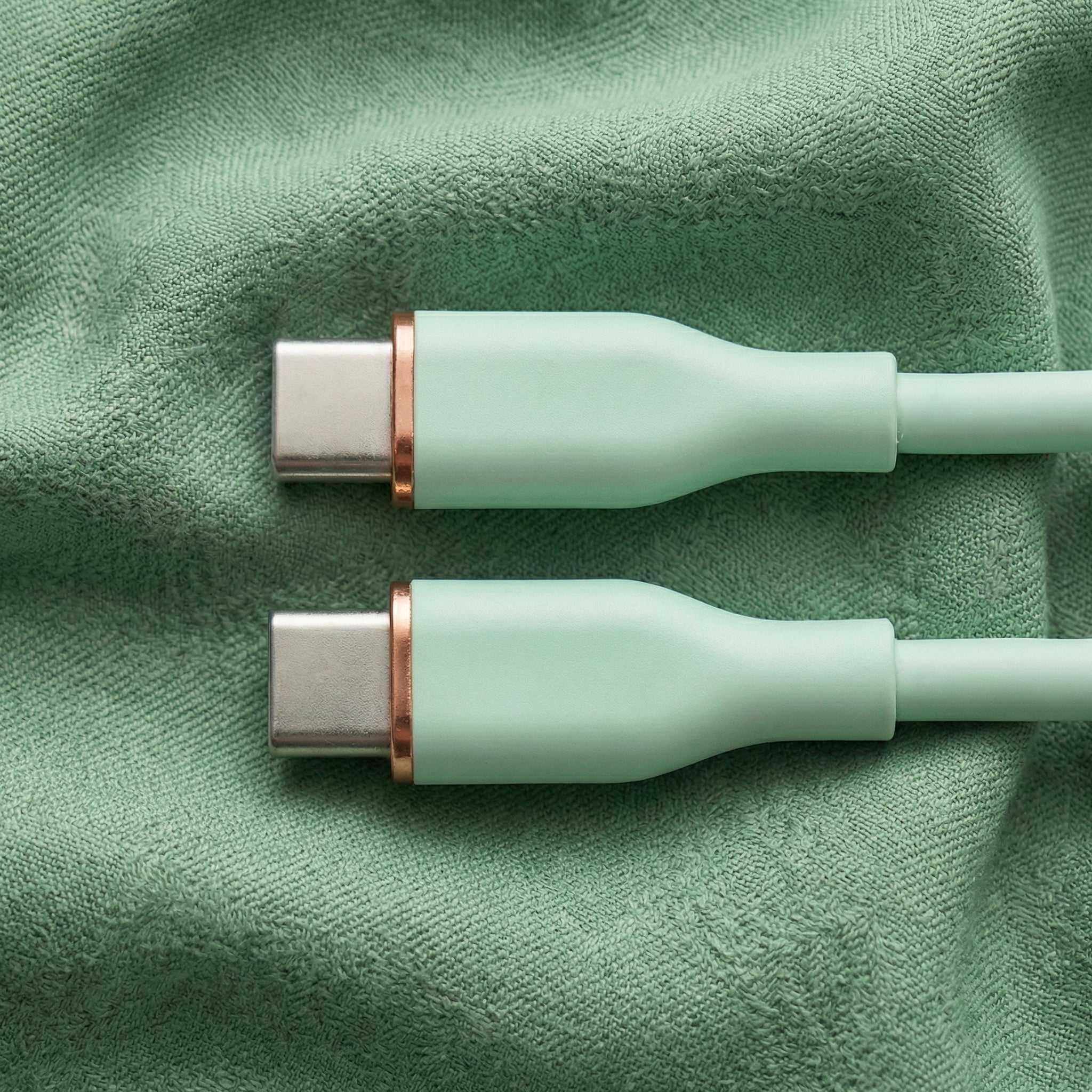Grön laddkabel USB-C till USB-C